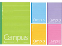 キャンパスノート　ドット罫線　カラー表紙　B罫（6mm）